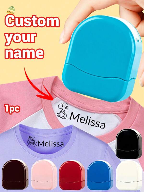 Custom Stamp,Back To School Supplies For Kids,Cartoon Pattern Name Stamps Personalized,Customized Name Stamp For Clothing Kids Waterproof,Diy Customized Cartoon Self Inking Name Stamp,Stamps For Signing Name,School Daycare Essentials,For Child Baby Fabric,Plastic Label Bottles,Uitable For Birthday Gifts,Children'S Day,Anniversaries,Suitable For Her,Mother,Son,Daughter,Family,Teacher