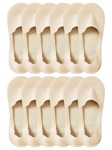 1/4/6/10/12/20 Pairs Thin, Non-Slip, Breathable Ice Silk Invisible Non-Show Socks, Customizable