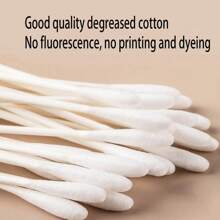 200pcs Clean Swabs, Suitable For Newborns, Infants And Children, For Babies - White English - View 7