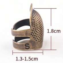 Metal Thimble For Seamstress Professional Sewing Retro Metal Finger Protector Thimble. - Bronze - View 3