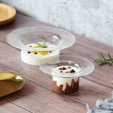 1 件透明草帽玻璃碗，时尚风格甜点/沙拉盘，酸奶杯，高美感早餐碗 - 無色 - 查看 8