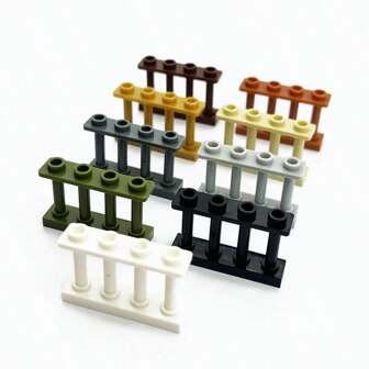 20pcs 1x4x2 Dot Farm & Garden Building Block Set With Ranch Fence - DIY Animal Scene Playset, Bricks Toy 15332