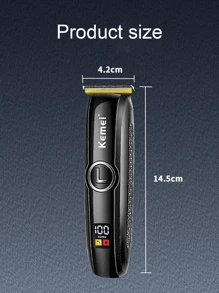 科美理发器 KM-5072 油头剪刀 LED 液晶数字显示专业电动剪刀