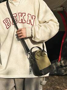 2025 New Commuter Backpack, Large Capacity, College Style, Multifunctional Messenger Bag (No Strap Included), Water Bottle Pocket, Outdoor Camping, Unisex, Shoulder Bag, Fashion Casual, Business, Gift, Water-Resistant Fabric, Travel Chest Bag, Gym Bag, Summer Sports Bag, Durable, Foldable, Expandable, Multipurpose, Zipper, Business Trip, Travel Holiday - Multicolor - View 8