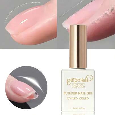 15ml Clear Building Nail Gel Nail Polish For Strengthener Gel Extension Gel Base Coat In A Bottle Soak Off Uv Led Gel Nail Extension Nails