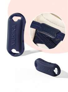 COSYLEE 1 双免系带弹性鞋带，宽大防松设计，适合运动鞋和休闲鞋 - 藏蓝色 - 查看 3