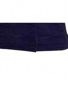 JOPHY & CO. JOPHY Y CÍA. Chaqueta vaquera corta ligera para mujer con bolsillos y botones (código 6292) - Azul Marino - Ver 3