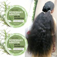 YANYUTONG 迷迭香洗发皂和护发素 | 深层清洁控油美容护发精油洗发皂保湿头皮护理男女通用 - 白色 - 查看 1