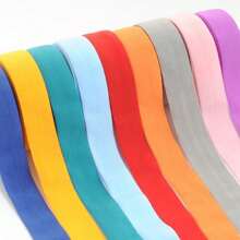 5 Yards/Pack 20mm Fold Over Elastic Stretch Braided Elastic Bands For Hair Ties Sewing Lace Trim Waistband Garment Accessories - Multicolor - View 3