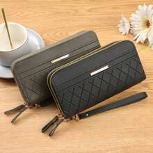 Women Letter Pattern Business Casual Wallets Long Wallet Wrist Wallet Phone Wallet Card Holder Credit Card Case Wallet Purse Wallet Phone Bag Wristlet