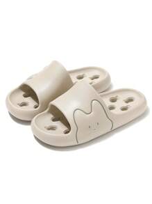 Cartoon Hollow Out Bathroom Slippers, Unisex 2025 New Indoor Home Cute Rabbit Waterproof Anti-Slip Deodorizing Shower Sandals For Men