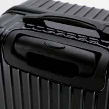 Candy-Colored 20" Suitcase Zipper Password Box Multidirectional Rolling Luggage, 29" Large Capacity Student Password Box Portable Suitcase For School, Travel, Trips Bag For School School Accessories School Stuff - Black - View 7