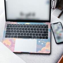 Set de 2 pegatinas para portátil con diseños impresos de marca (Apple, Asus, Compaq, BenQ) - Resistente a arañazos y sin dejar residuo, adecuados para portátiles de 15.6" a 16" - Multicolor - Ver 2