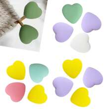 6-16pcs Silicone Heart-Shaped Knitting Needle Protectors, Knitting Accessories And Supplies For Beginners, DIY Crafts, Knitting And Crochet Tools, Needle Tip Covers In Lavender Purple, White, Grass Green, Cream, Rose Pink, Turquoise Blue - Multicolor - View 13