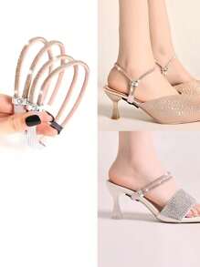 Heel Grips No-Slip Anti-Slip Straps Adjustable Shoe Laces Elastic Bands For Women High Heels And Sandals - Multicolor - View 15