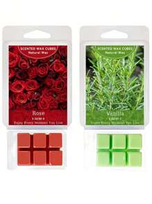 8 Types Of Scented Wax Blocks,(3 Oz) Assorted Wax Warmer Cubes,Plant Essential Oil Aromatherapy Wax Block,Soy Scented Wax Melts For Wax Warmers,Wedding