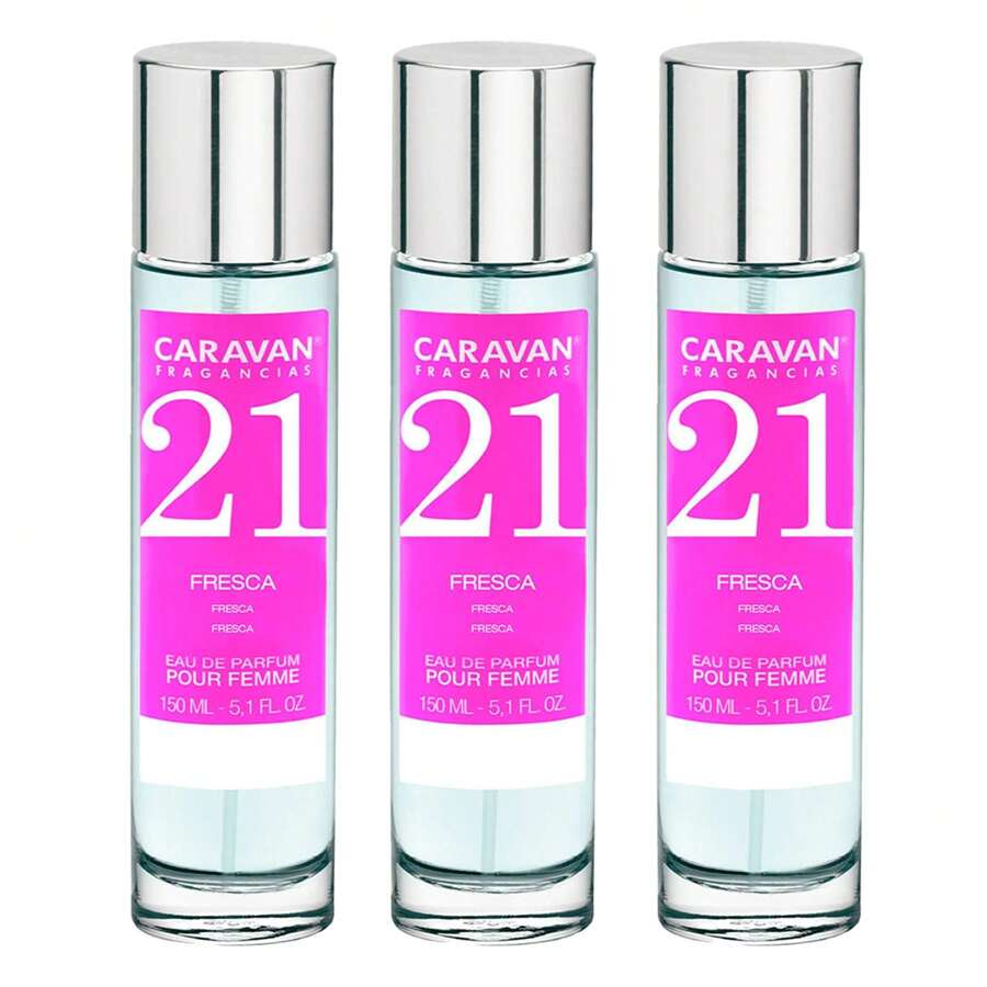 Caravan FRAGRANZE Set di 3 flaconi di Profumo Donna Nº21, 150 ml. Spedizione gratuita in 24/72h - Multicolore - Visualizzare 1