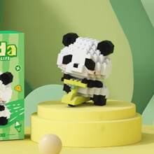 Seria de animale Panda Micro Particule Blocuri de construcție Model de jucărie, Asamblare DIY Drăguț de desene animate Decorare desktop Decor Cadou