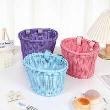 Front Handlebar Bike Basket Easy Installation Hand-Woven Bike Basket Suitable For Most Type Of Bikes - Multicolor - View 10