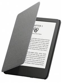 Funda protectora de tela ultrafina para Kindle Paperwhite y Kindle Paperwhite Signature Edition, funda inteligente de piel sintética PU ligera con función de suspensión/activación automática, adecuada para el lector electrónico Paperwhite - Gris - Ver 2