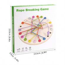 Wooden Rope Tangle Puzzle Toy, Enhances Logic Thinking And Concentration, Interactive Board Game For Parent-Child - Multicolor - View 7