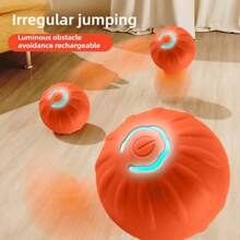 Interactive Vibrating Ball Toy For Dogs, Automatic Moving Dog Toy Ball, USB Rechargeable Vibrating Ball - Multicolor - View 4
