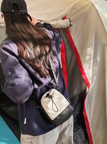 2025 New Commuter Backpack, Large Capacity, College Style, Multifunctional Messenger Bag (No Strap Included), Water Bottle Pocket, Outdoor Camping, Unisex, Shoulder Bag, Fashion Casual, Business, Gift, Water-Resistant Fabric, Travel Chest Bag, Gym Bag, Summer Sports Bag, Durable, Foldable, Expandable, Multipurpose, Zipper, Business Trip, Travel Holiday - Multicolor - View 9