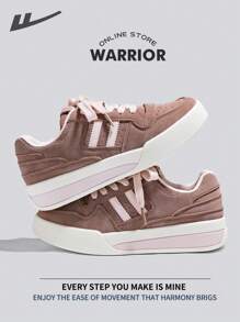 WARRIOR Zapatillas de skateboard para mujer Warrior, ligeras, cómodas, transpirables y de estilo modesto, casuales pero elegantes, aptas para todo el año, resistentes al desgaste y para uso diario, zapatillas de entrenamiento y running