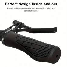 Ergonomic Bicycle Handlebar With Anti-Slip Shock Absorption Function, Rubber Bicycle Handlebar With Lock Design, Waterproof Cycling Accessories