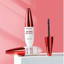 1 件纹身唇彩剥离式持久保湿液体唇膏，防水，无污渍，哑光效果，滋养适合所有皮肤类型，浆果色/粉色/红色 - 彩色 - 查看 8