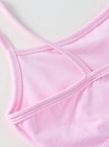 Chatreadl 4 件套休闲简约纯色女童文胸吊带背心适合所有季节 - 彩色 - 查看 4