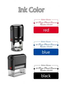 1/2Pcs Custom Text/Logo Address Stamp, Personalized Stamps Self Inking, Customized Any Logo Rubber Stamps, Customizable Business Stamp,Multi-Functional,Ornamental,Reusable,Modern,Colorful,Cute,Vintage,Cartoon,Workers,Clients,Students,Children,For Business/Work/Office,For School