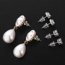 Transparent Silicone Earring Back Cover With 500 Earring Plugs That Can Be DIY Replaced (Size 4 X 4 Mm) - 彩色 - 查看 5
