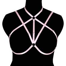 Women Plus Size Harness Elastic Cupless Cage Bra Sexy Lingerie For Women Adjustable Strap Bra - Multicolor - View 14
