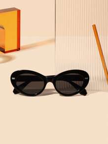 1 pièce Lunettes de mode femme en acrylique, style bohème vintage, moderne avec monture œil de chat, pour sorties, tenues et cadeaux de vacances