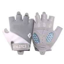 1 双女式轻质露指运动健身手套，透气防滑防老茧，适用于健身器材训练、瑜伽、骑自行车、锻炼 - 彩色 - 查看 9