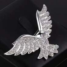 1pc Fashionable & Exquisite Rhinestone Bird Pin, Floral Pearl Brooch, High-End Elegant Accessory - Various Brooches - View 9