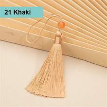 10Pcslot Silky Handmade Tassel 13cm Soft Craft Mini Tassels With Beads Bookmarks Tassels Jewelry Making DIY Projects Decor