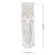 1pc Hand Woven Floral Lace Tied Decor Macrame Bohemian Style Wedding Flower Bouquet Decorative Ribbons & Bows Gifts Birthday Graduation