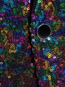 男士闪亮亮片西装外套、夜店服装、司仪、摄影工作室表演服装