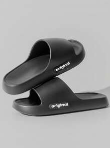 2025 New Summer Men Thick Sole Slippers, Suitable For Teens, Casual Indoor/Outdoor, Bathroom, Athletic, Vacation Travel, Graduation Gifts, Birthday Accessories