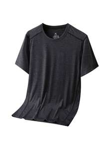 [Conjunto de Verano] 3 piezas de camisetas informales y deportivas para hombre, de manga corta, transpirables y elásticas