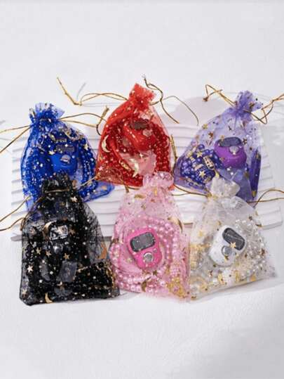 1 Stück Handring-Zähler mit 99 Perlen, Geschenkverpackung