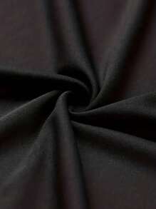 [Customized] Men's Black & White T-Shirt Customization Service, Support Front Side Customization Of Exclusive Slogan/Creative Pattern/Anime Character/Couple/Pet Photo/Selfie/Celebrity, Fashionable & Versatile Summer Clothing