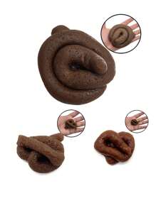 1 件逼真柔软恶作剧假狗屎，适合万圣节、圣诞节、新年、愚人节、情人节、朋友聚会、生日派对、恶作剧礼物、照片道具 - 彩色 - 查看 5