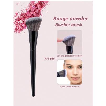 1pc Angled Blush Brush, Suitable For Cream & Powder Blush, Makeup Brush, Contour Brush, Bronzer Brush, Powder Brush
