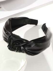 1pc Bath Towel Headband, Women's Knotted Thick & Fluffy Headband, Fashion & Cute Hair Accessory, Suitable For Bathroom, Birthday, Travel, And Outfit Matching