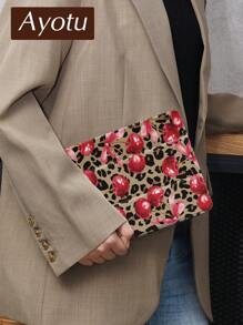 Ayotu Leopard Muster und Kirsche Hülle kompatibel mit Samsung Galaxy Tab/iPad, iPad 9./8./7. Generation 10,2 Zoll, neue iPad 10. Generation Hülle, mit Auto-Aufwach-/Schlaf-Funktion, Anti-Sturz-Schutz an den vier Ecken - Verschiedenfarbig - Übersicht 3