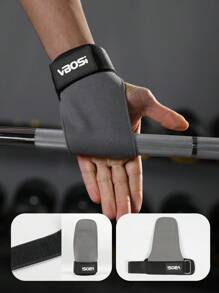 VBOSI 1 Pair Women Men Weight Lifting Wrist Strap, Double Layer Leather Palm Grips For Deadlift And Powerlifting, Adjustable Neoprene Padded Gym Workout Hooks - Multicolor - View 6