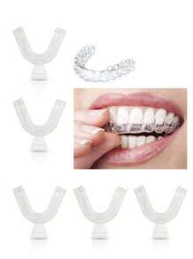 6 PIEZAS/4 PIEZAS/2 PIEZAS Protectores bucales deportivos, Protector bucal antirronquidos para detener el ronquido, Protector bucal para apnea, Protector bucal para bruxismo, Ayuda para dormir, Protector dental para detener el rechinamiento de dientes - Multicolor - Ver 5